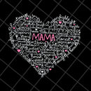 Mama heart svg, Mother's day svg, eps, png, dxf digital file MTD16042149