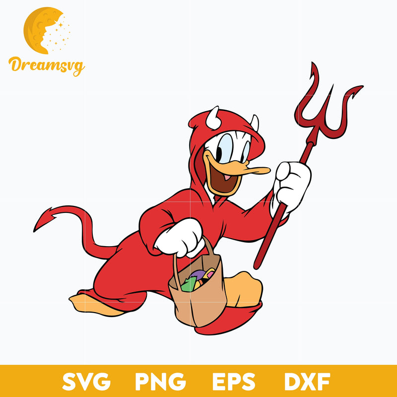 Donald Duck halloween Svg, Donald Duck Svg, Halloween Svg, png, dxf, eps digital file.