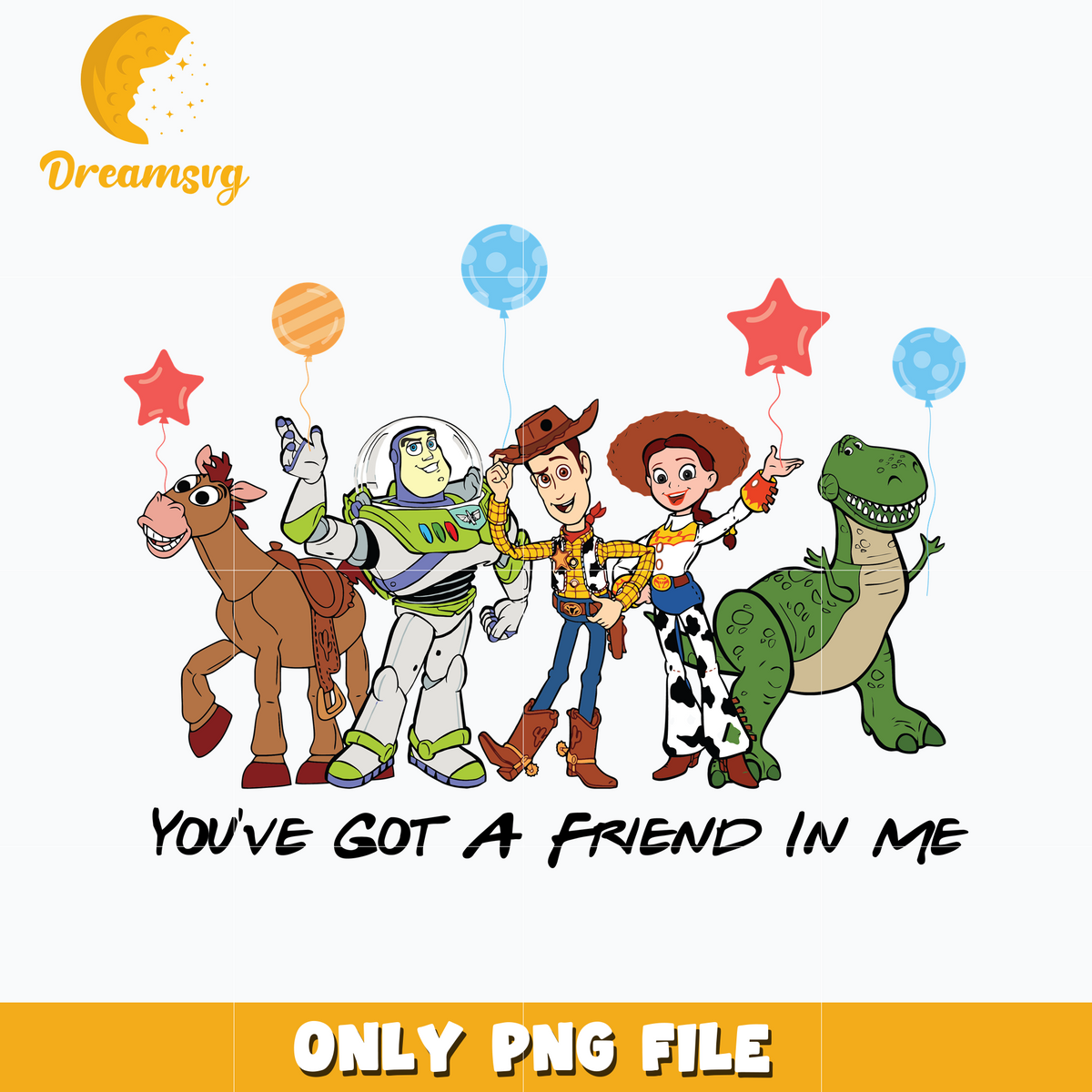 You've Got A Friend In Me png, toy story family png