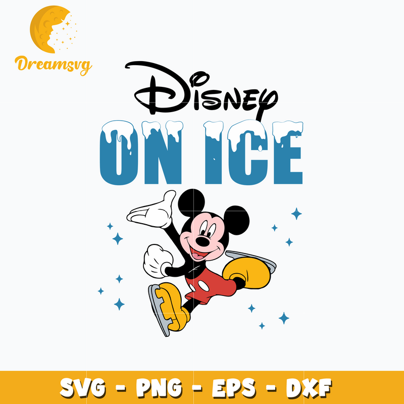 Mickey mouse disney on ice svg