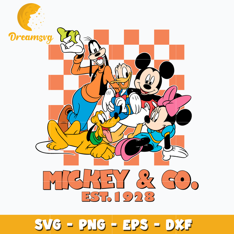 Mickey co est 1928 disney svg