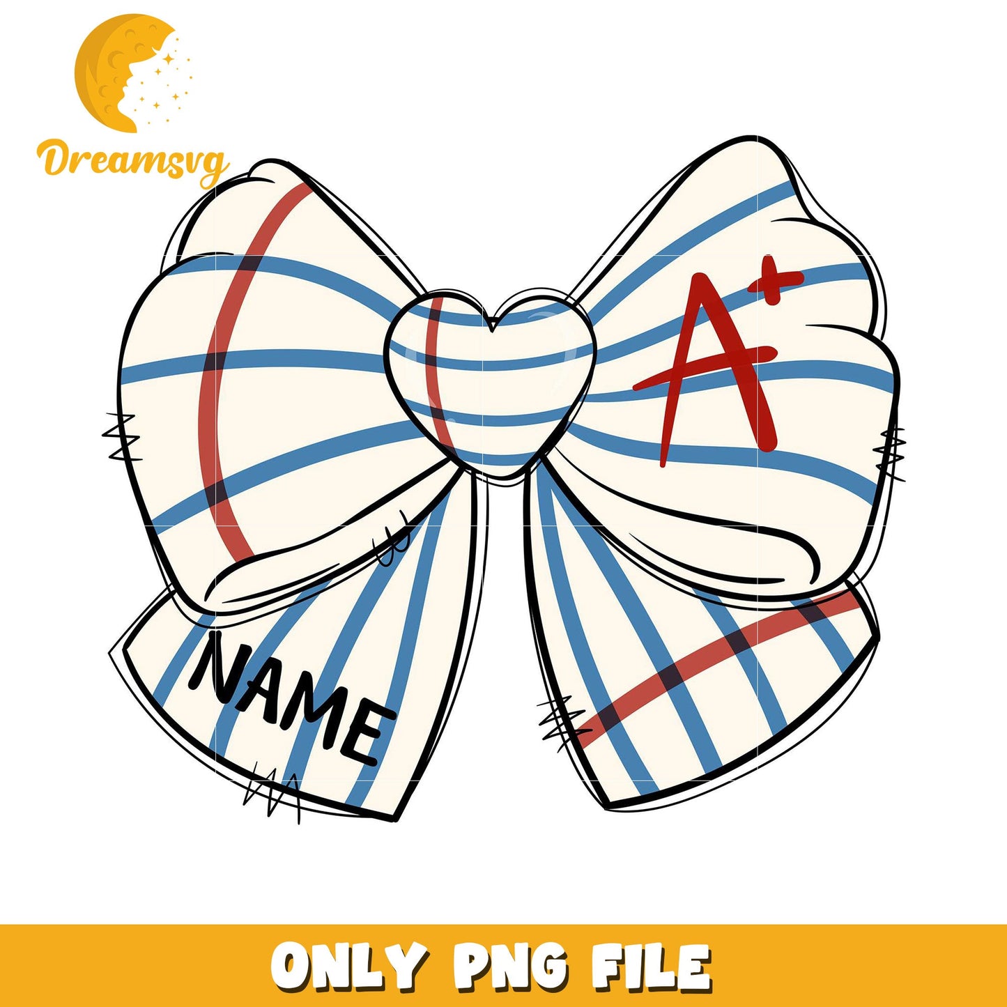 A Plus Bow PNG Printable