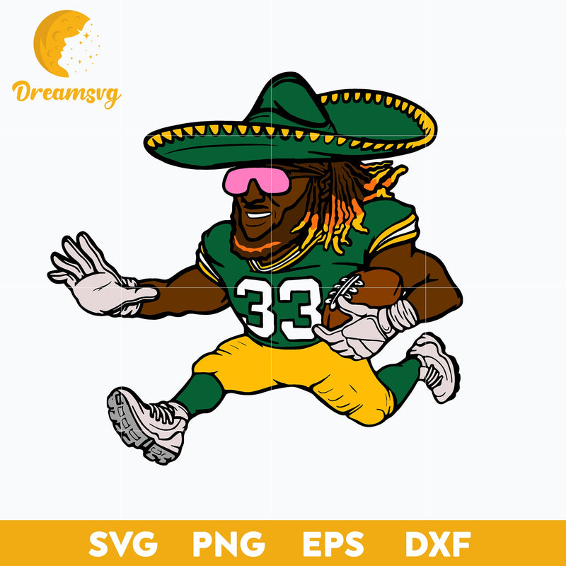 Aaron Jones Green Bay Packers Svg, Football Svg, Sport Svg, Funny Svg, png, dxf, eps digital file.