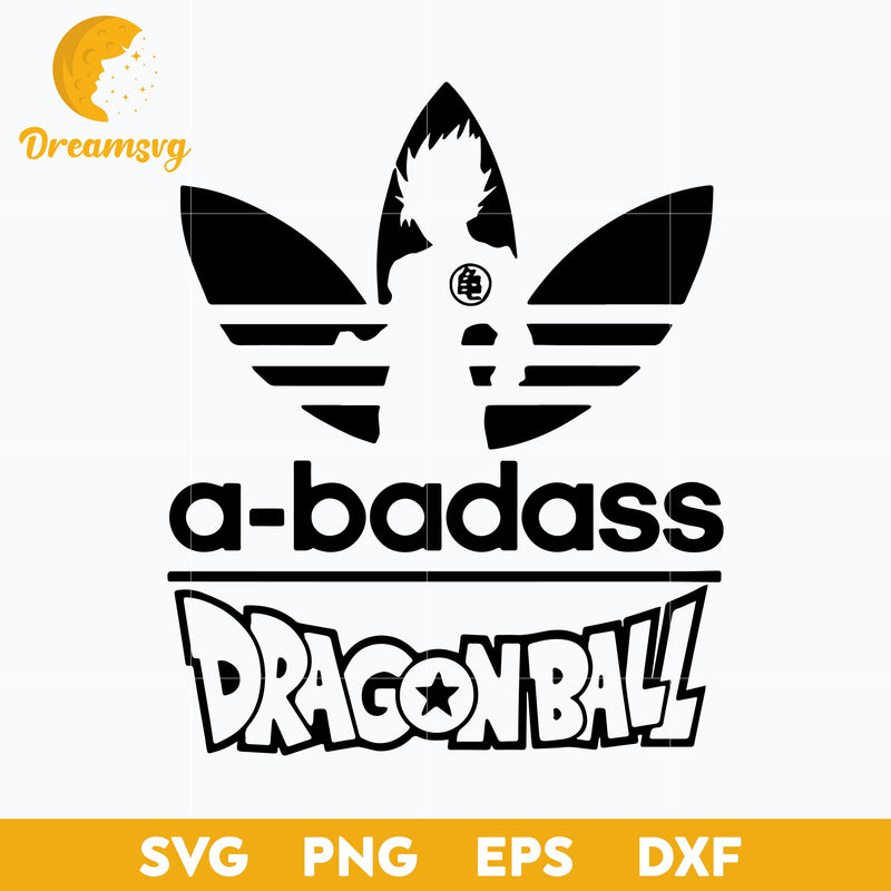 A Badass Adidas Parody Svg, Dragon Ball Son Goku Svg, Funny Svg, png, dxf, eps digital file.