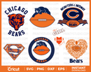 Chicago Bears Clipart Bundle, PNG & SVG Cut Files for Cricut / Silhouette