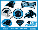 Carolina Panthers Clipart Bundle, PNG & SVG Cut Files for Cricut / Silhouette