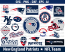 New England Patriots Clipart Bundle, PNG & SVG Cut Files for Cricut / Silhouette