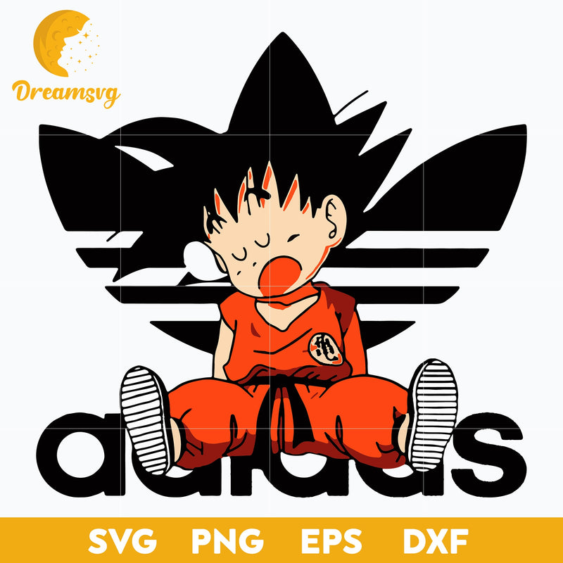 Adidas Goku svg, svg file for cricut ,Anime svg, png, eps, dxf digital download