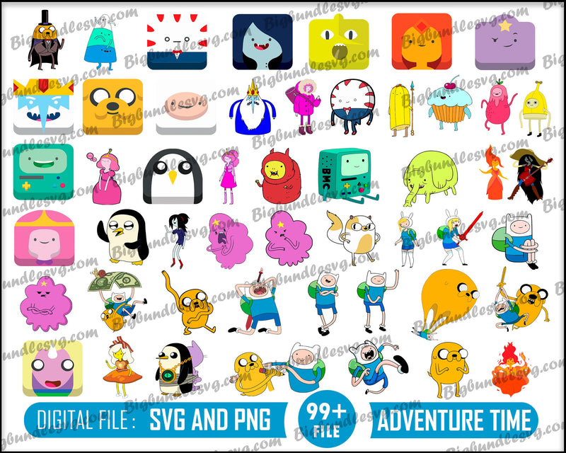 Adventure Time svg bundle - Digital download