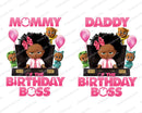 African American BOSS BABY png, African-American Boss Baby Birthday Girl, digital download