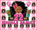 African American BOSS BABY png, African-American Boss Baby Birthday Girl, digital download