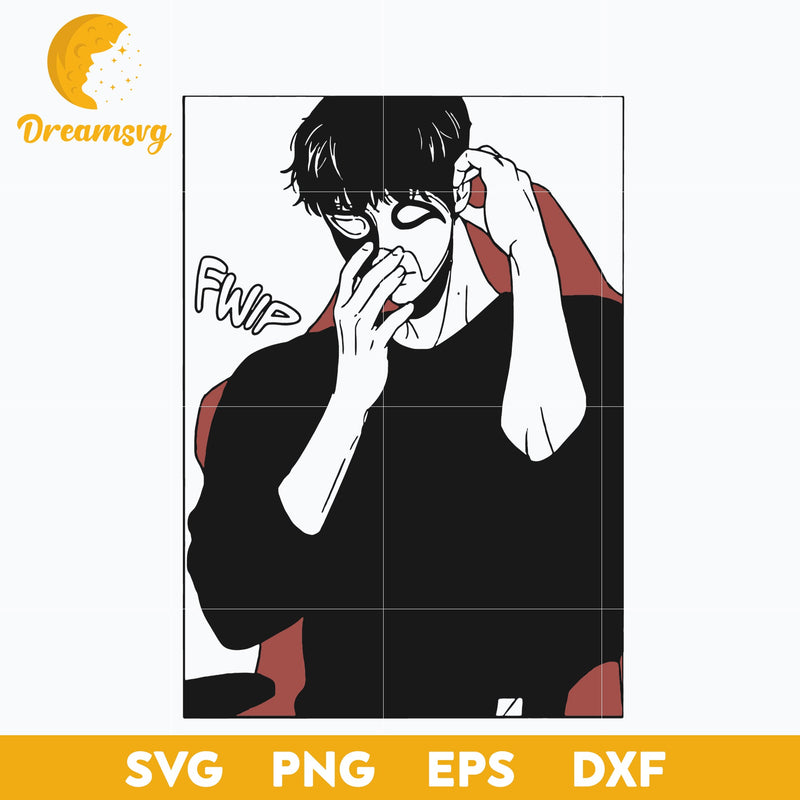 Ahn Jiwon svg, svg file for cricut ,Anime svg, png, eps, dxf digital download