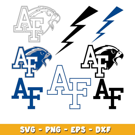 Air force falcons bundle svg, AF logo svg, ncaa svg