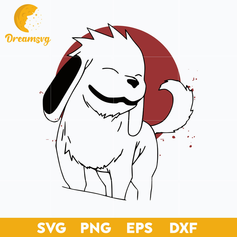 Akamaru svg, svg file for cricut ,Anime svg, png, eps, dxf digital download