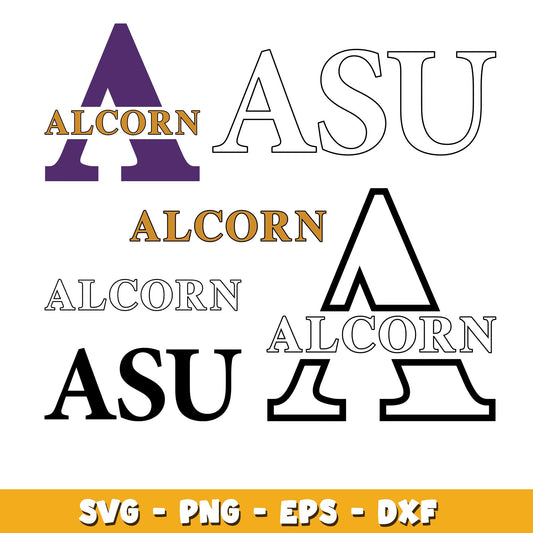 Alcorn State Braves team sports  bundle svg, Alcorn State Braves logo svg, ncaa svg