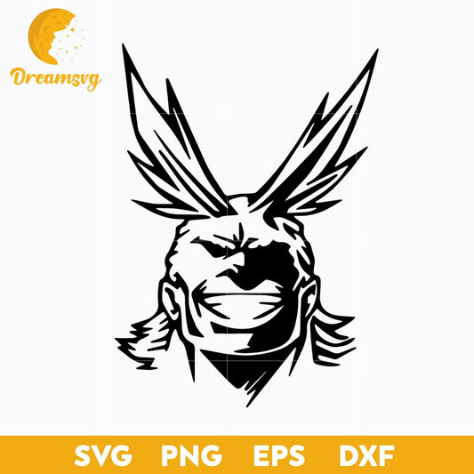 All Might SVG, One For All SVG, All Might Hero SVG, svg file for cricut ,Anime svg, png, eps, dxf digital download