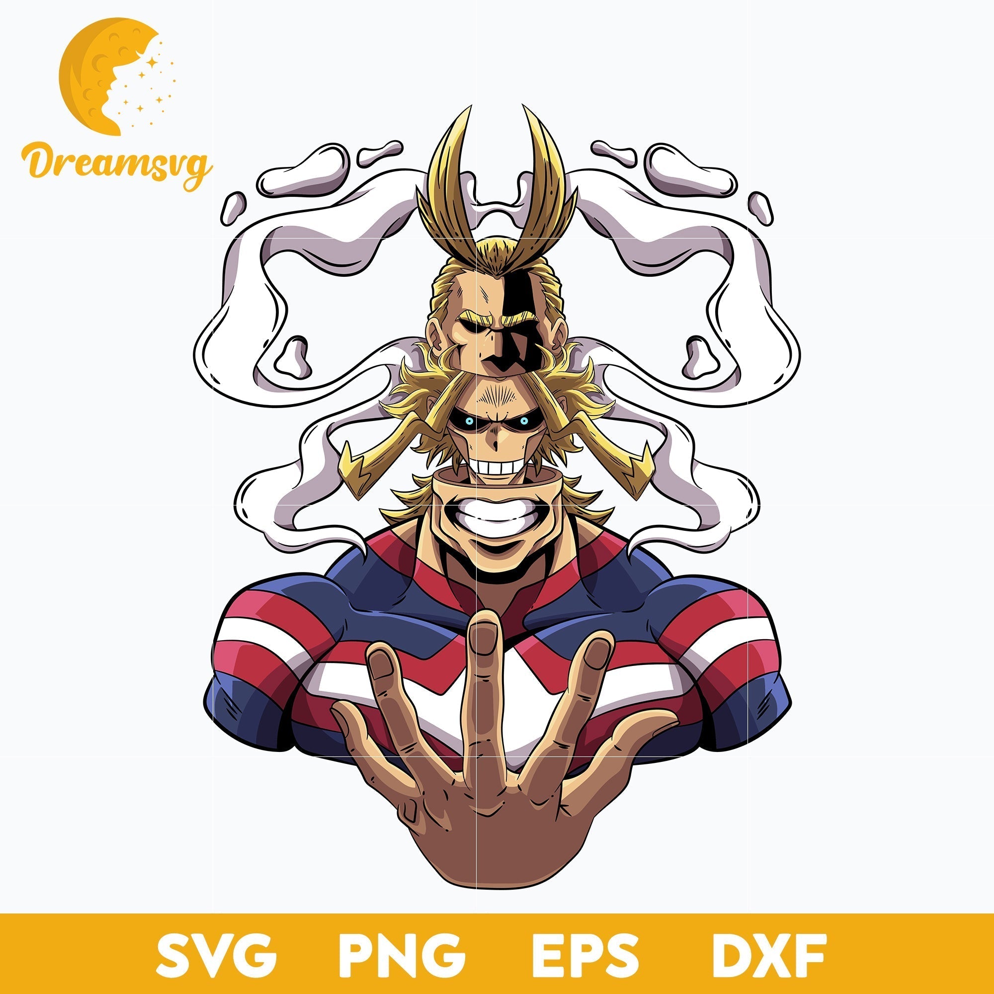 All Might Svg,Toshinori Yagi Svg , svg file for cricut ,Anime svg, png