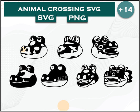 14+ Alligator Svg Bundle, Animal Crossing Svg Bundle, Animal Crossing Svg, Cartoon svg, png digital file