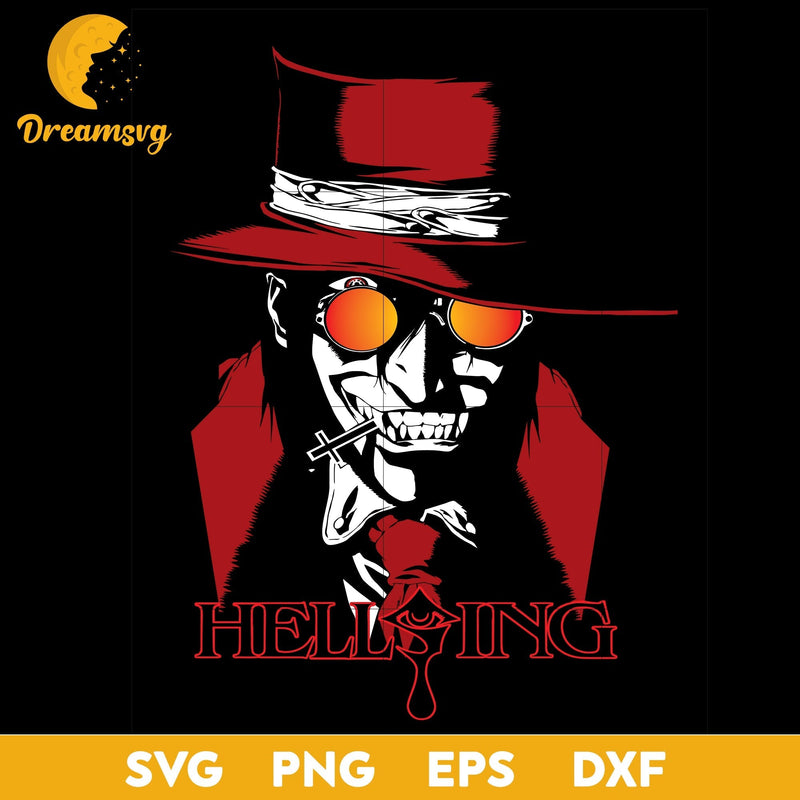Hellsing Sign Hellsing alucard, svg file for cricut ,Anime svg, png, eps, dxf digita