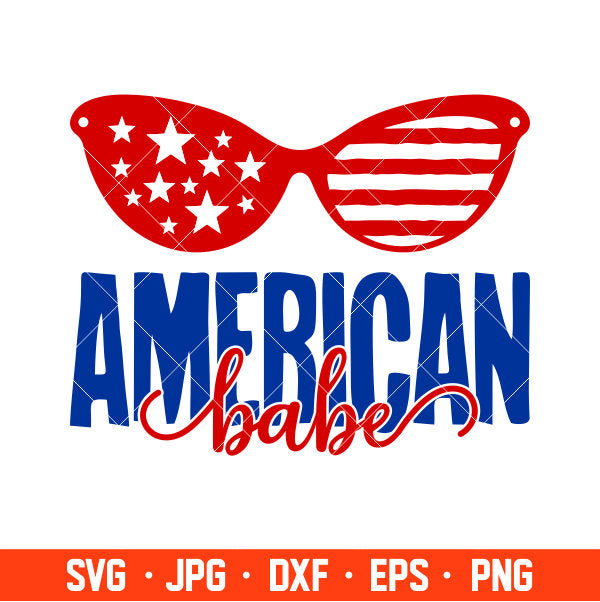 American Babe Svg, American Women Svg, American Girl Svg, Cricut, Silhouette Cut File