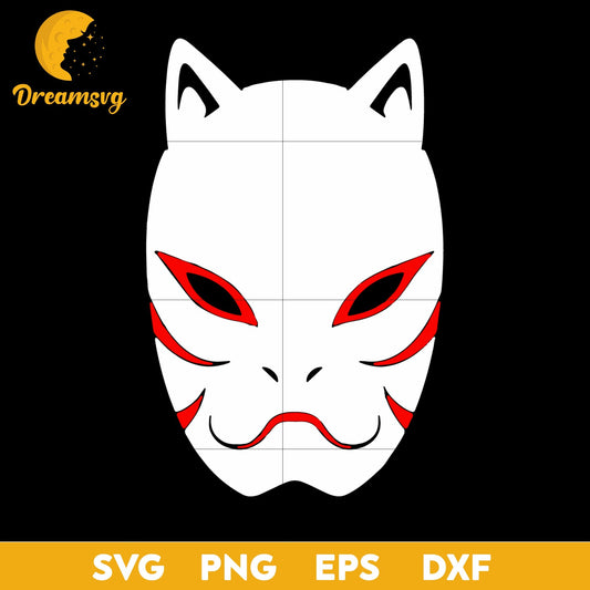 Anbu Black Ops Mask SVG, Naruto Shippuden SVG, svg file for cricut ,Anime svg, png, eps, dxf digital download