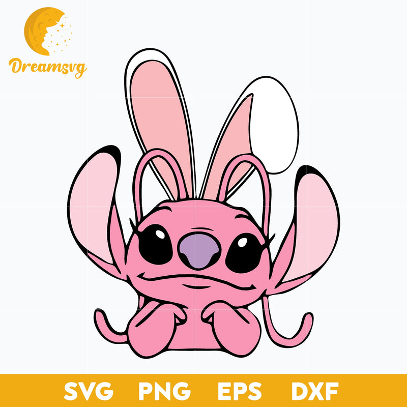 Angela Easter Svg, Stitch Easter Svg, Stitch Svg, Easter Svg, Funny Svg, Png, Dxf, Eps Digital File.