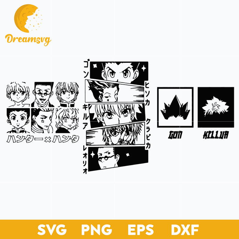 Anime Bundle SVG, file for cricut ,Anime svg, png, eps, dxf digital download