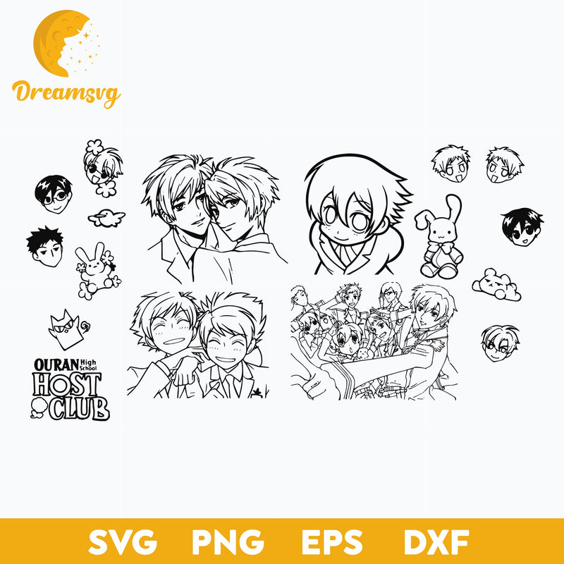 Anime Bundle SVG, file for cricut ,Anime svg, png, eps, dxf digital download