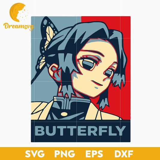 Anime Butterfly Girl SVG, Butterfly SVG, Anime Fan SVG, file for cricut ,Anime svg, png, eps, dxf digital download