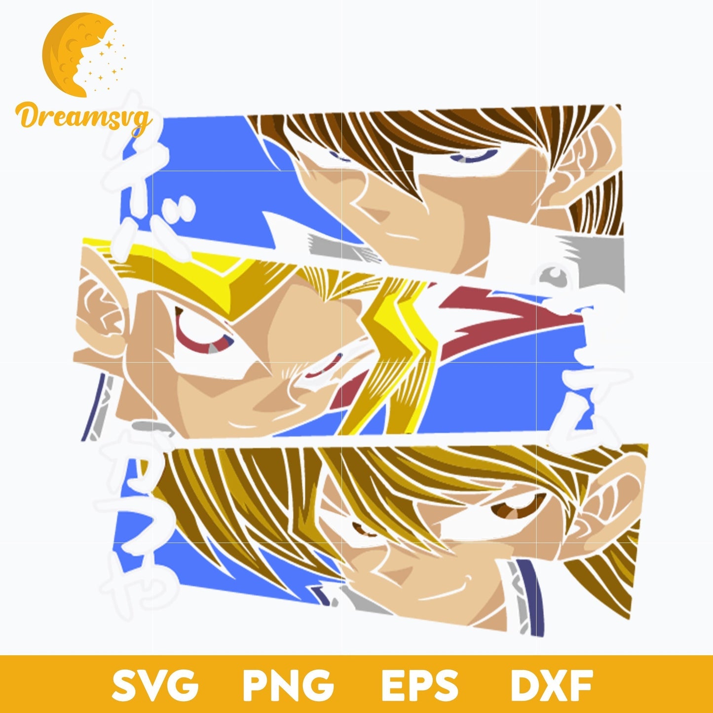 Anime-Character svg, Duelists svg , file for cricut ,Anime svg, png, eps, dxf digital download