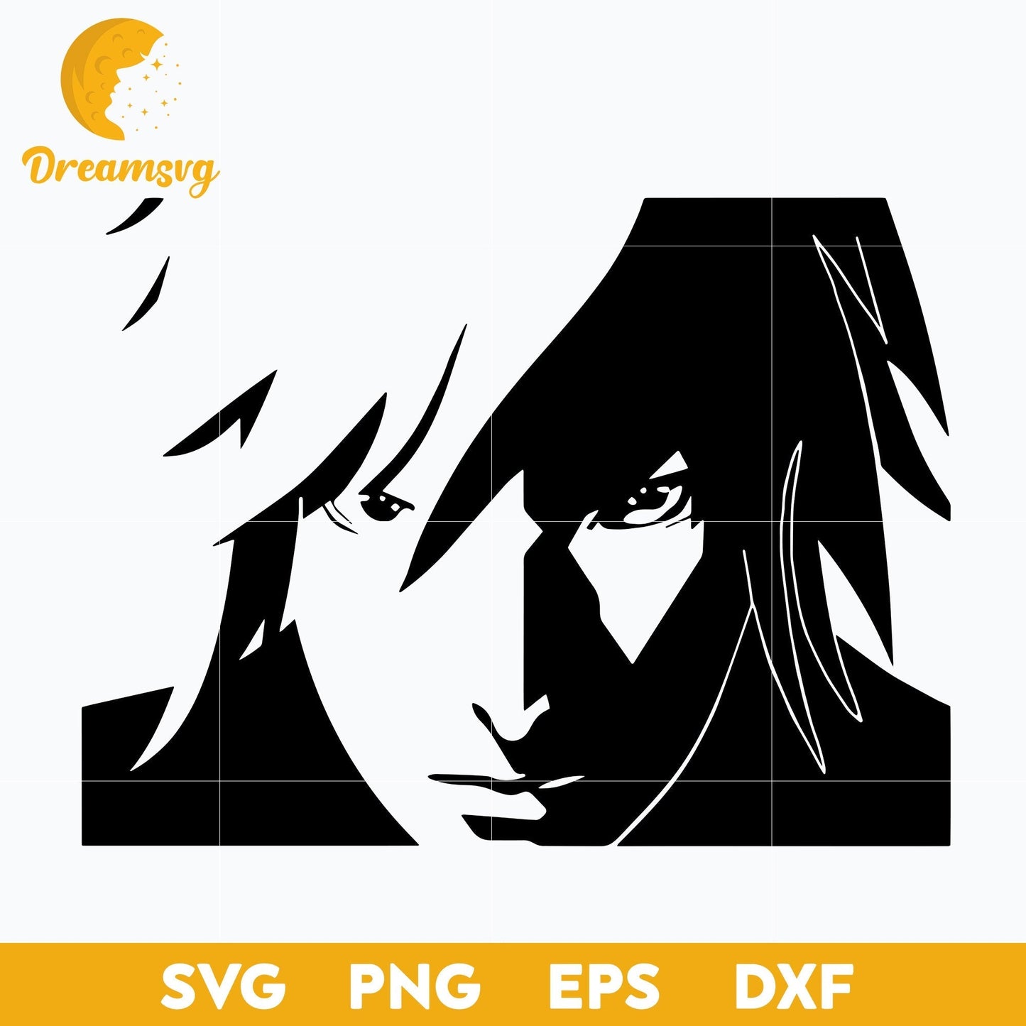 Anime Face Svg, Anime Svg, Anime Cartoon Svg, Manga Svg, Japanese Svg, Anime Manga Svg, file for cricut ,Anime svg, png, eps, dxf digital download