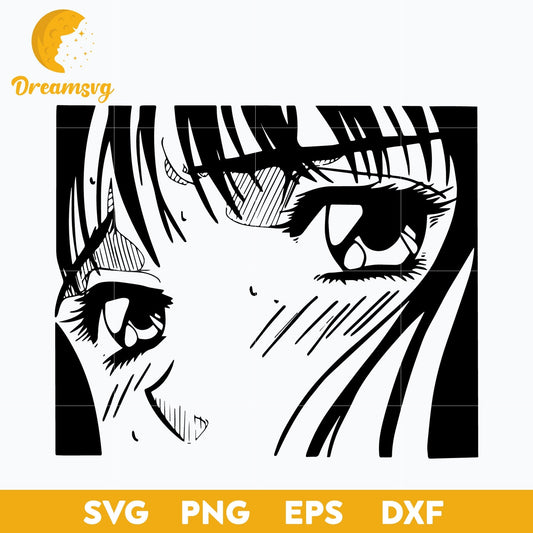 Anime eyes ,Anime Svg, Anime Design, Anime Gift, Anime Designs Shirt, Love Anime Svg, Anime Manga SVG, Anime Design svg, file for cricut ,Anime svg, png, eps, dxf digital download