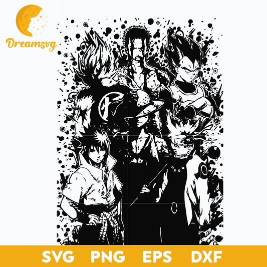 Anime Itachi Character Svg, Naruto Svg, Luffy Svg, Zoro Svg, Son Goku Svg, Vegeta Svg, Dragon Ball Svg, file for cricut ,Anime svg, png, eps, dxf digital download