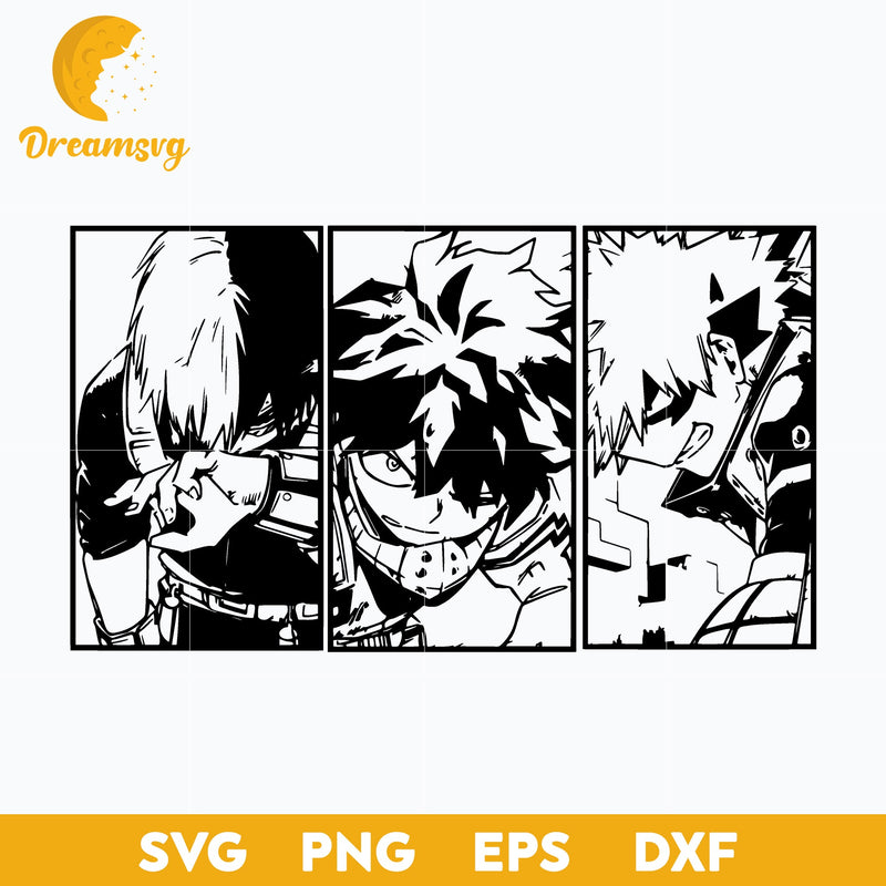 Anime Svg, Anime Character Svg, Hero Academia Svg, Anime Svg, Png, Dxf, Eps Digital File.