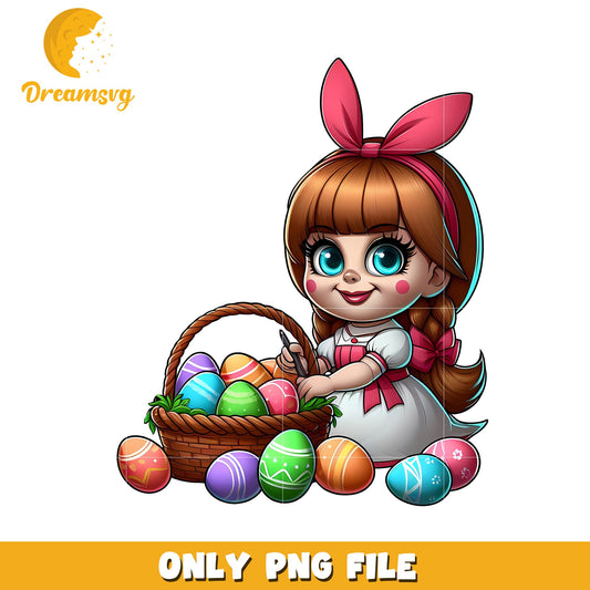 Annabelle easter eggs png, easter eggs png, horror movie png