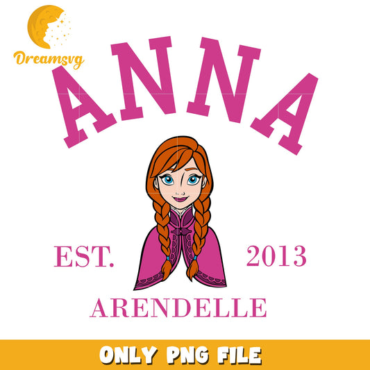Anna from Arendelle PNG Graphic for Creative Projects