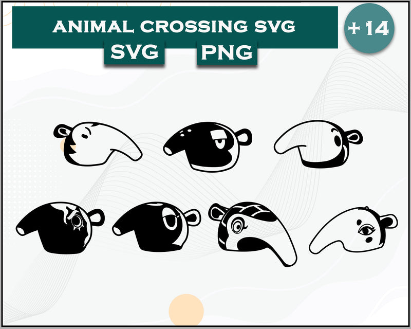 14+ Anteaters Svg Bundle, Animal Crossing Svg Bundle, Animal Crossing Svg, Cartoon svg, png digital file