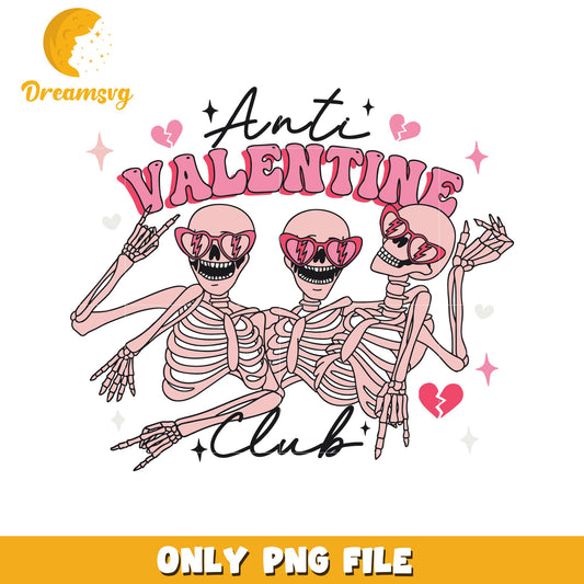 Anti Valentine Skeletons PNG