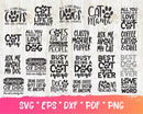Cat PNG & SVG Bundle 200+ Files For Cricut & Silhouette
