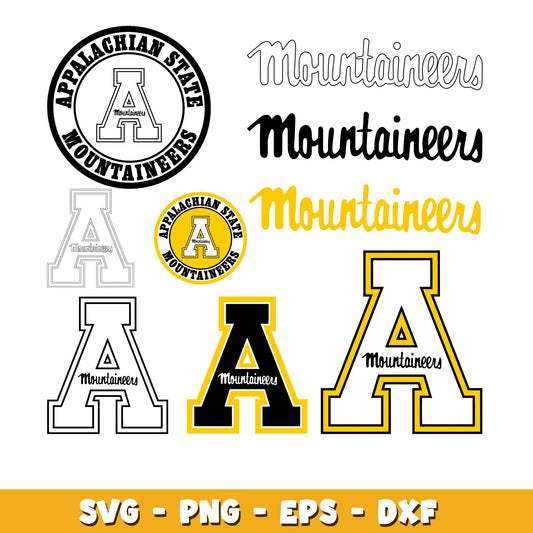 Appalachian State Mountaineers bundle svg, Appalachian State Mountaineers  logo svg, ncaa svg