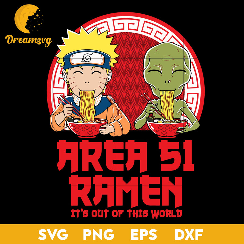 Area 51 Ramen svg , file for cricut ,Anime svg, png, eps, dxf digital download