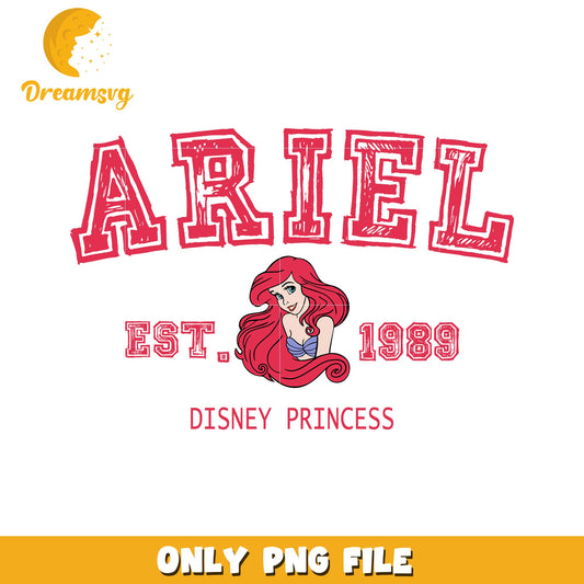 Ariel Disney Princess PNG File Established 1989