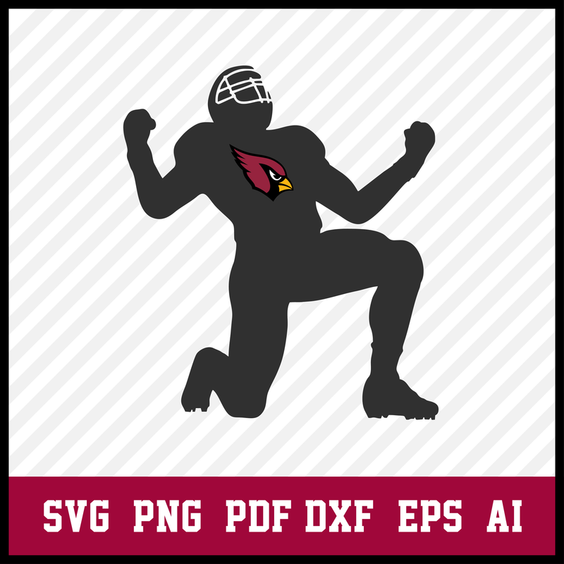 Arizona Cardinals Football Player svg, NFL Team svg, Football Player svg, Clipart Logo png, Svg File For Cricut, Arizona Cardinals Cut File, NFL Svg