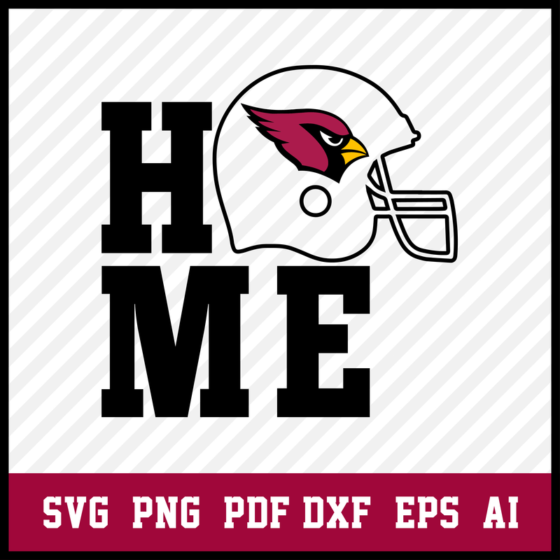 Arizona Cardinals Helmet Home svg, Arizona Cardinals Logo, Cardinals Svg, Cardinals Clipart, Football SVG, Svg File for cricut, Nfl Svg