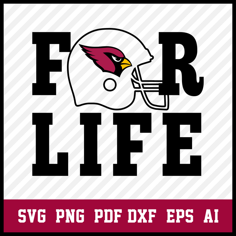 Arizona Cardinals For Life Svg, Sport Svg, Arizona Cardinals, Cardinals Svg, Cardinals Nfl, Cardinals Helmet Svg, football svg