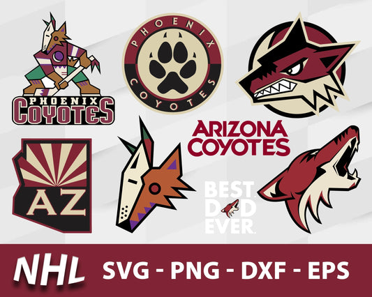 Arizona Coyotes Svg Bundle, Arizona Coyotes Svg, Sport Svg, Nhl Svg, Png, Dxf, Eps Digital File.
