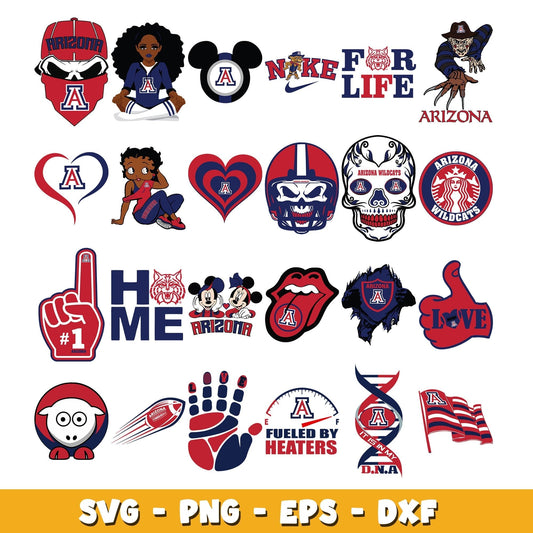 Houston texans bundle svg, Arizona Wildcats logo svg, ncaa svg