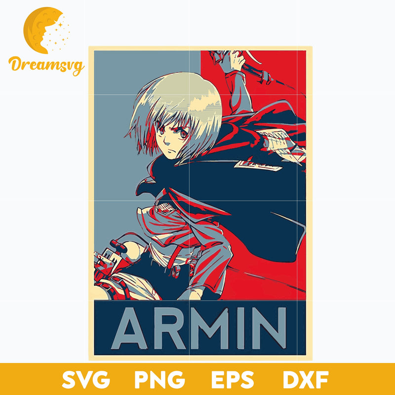 Armin Arlert Shingeki no Kyojin, file for cricut, Anime svg, png, eps, dxf digital download