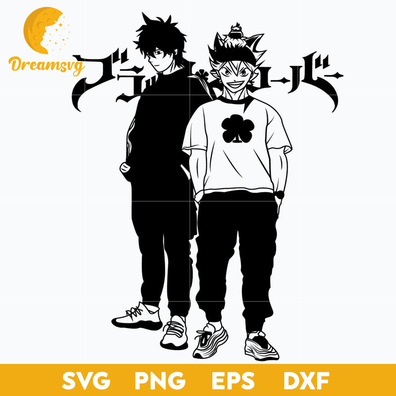 Asta And Yuno Svg, file for cricut, Anime svg, png, eps, dxf digital download