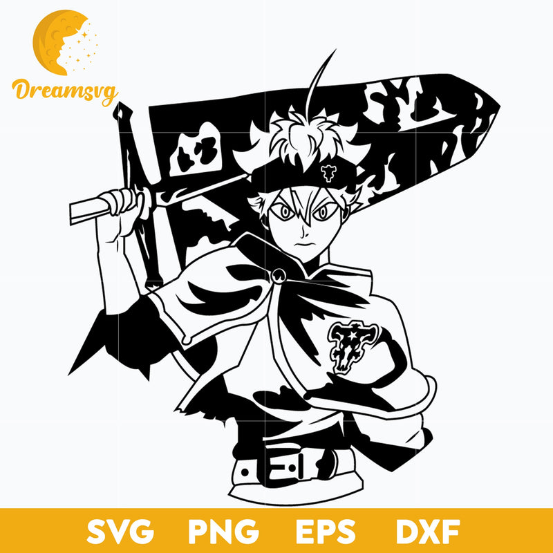 Asta Svg, Asta Damon Svg, Magic Knights Svg, file for cricut, Anime svg, png, eps, dxf digital download